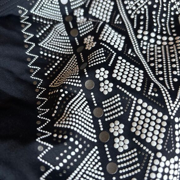 Athleta Ibiza Geo High Neck Bra Cup Tankini Swim Top - Picture 5 of 8